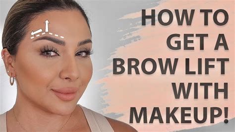 How To Lift Your Brows Using Makeup Nina Ubhi Youtube