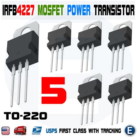 5PCS IRFB4227 FB4227 IRFB4227PBF Power MOSFET Transistor TO-220 IR 200 ...