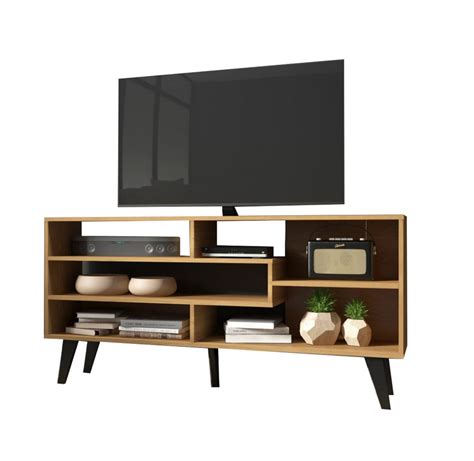 Rack Para Tv Con Estantes Modular Led Lcd Mesa Living Lg Amoblamientos