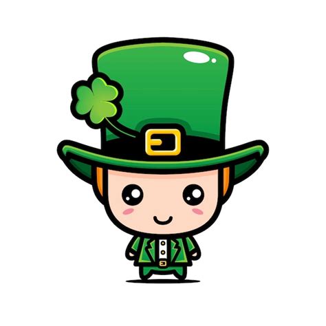 Lindo Diseño De Personaje De San Patricio Vector Premium