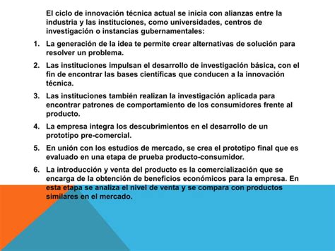 Los ciclos de innovación técnica herramienta de PPT