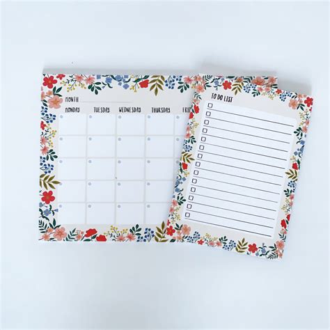 FLORAL Monthly Planner – Lomond Paper Co.