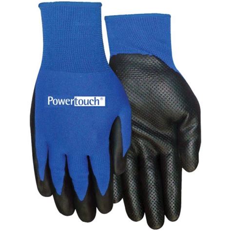 Red Steer Powertouch Matrix Nitrile Blue Gauge Nylon Knit Shell