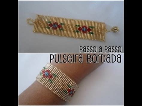 Nm Bijoux Pulseira Bordada No Tear Youtube