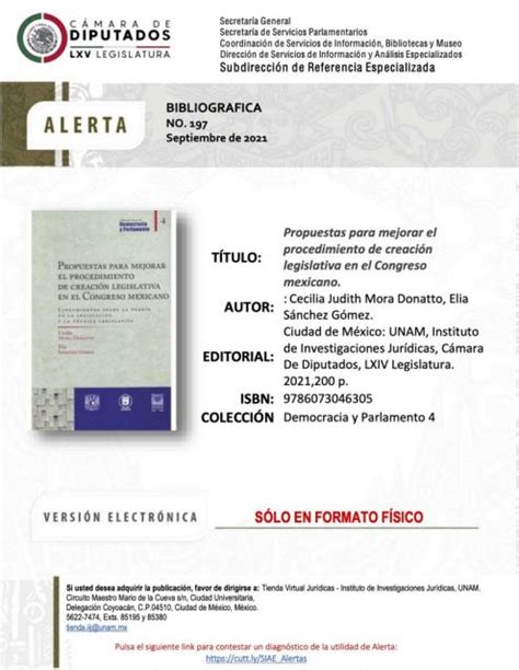 Cdd Siae Alerta Bibliográfica Título Propuestas Para Mejorar El