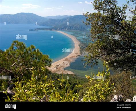 Aerial View Of Turtle Beach Iztuzu Dalyan Turkey Stock Photo Alamy