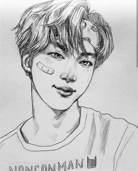 Pin De Aide En Dibujos Bts Dibujo Bts Fanart Producci N Art Stica