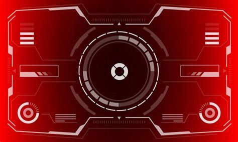 Hud Sci Fi Interface Screen View White Hexagon Geometric Design Virtual