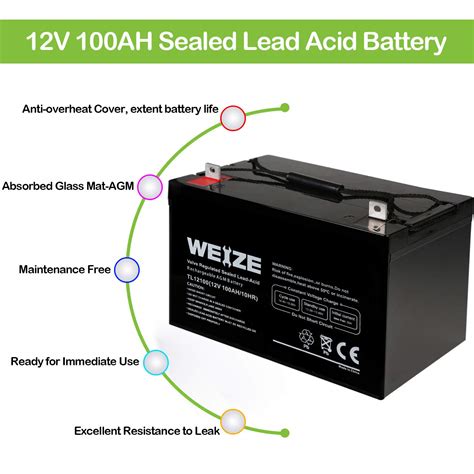 Mua Weize 12V 100AH Deep Cycle AGM SLA VRLA Battery For Solar System RV