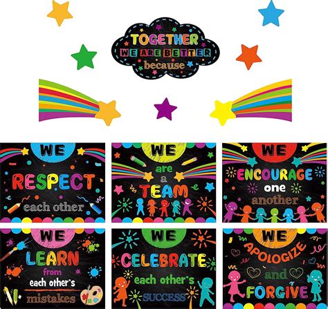 Buy 14 Pieces Growth Mindset Classroom Banner Inspirational Bulletin