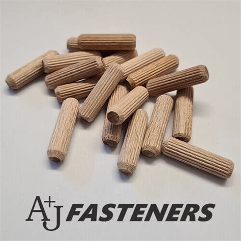 5mm 6mm 8mm 10mm 12mm Hardwood Beechwood Dowels Wooden Chamfered Fluted