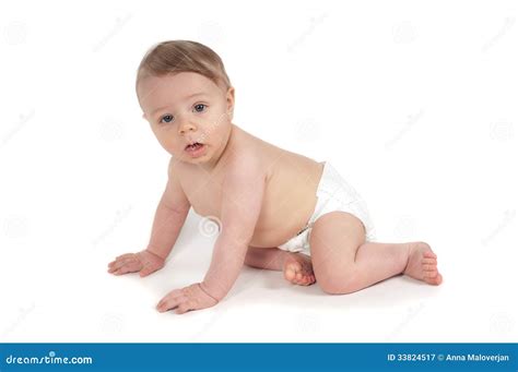 Baby Crawling Side View