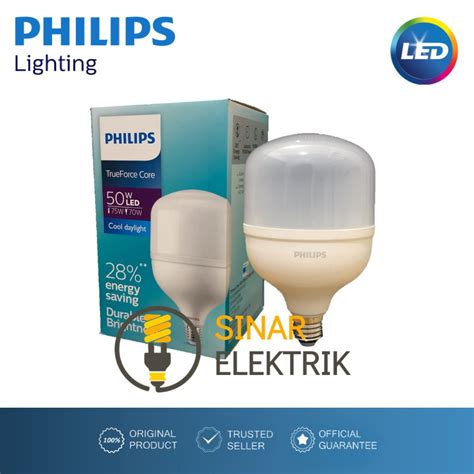 Jual Philips Led Bulb 50w Putih E27 Lampu Kapsul Trueforce 50 W Watt Tforce 50watt Original