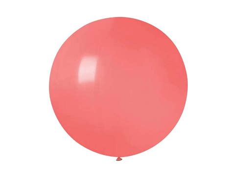 Balon olbrzym 80 cm średnicy koralowy pastel BALONY BALONY