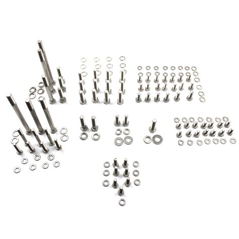 Bolt Kit Amc V 8 Engine 146 Pieces T 304 Stainless 1966 1991 Amc J American Performance