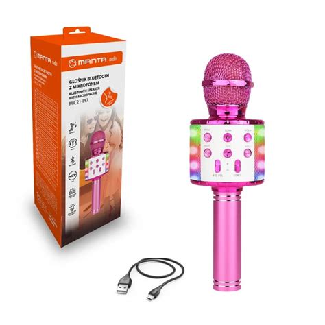 Manta Mic Pkl Led Bezdr Tov Karaoke Mikrof N S Reproduktorom