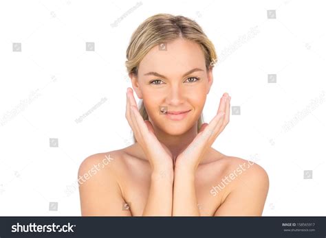Happy Pretty Nude Blonde Posing On Stock Photo Shutterstock