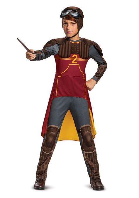 Kid's Harry Potter Deluxe Ron Weasley Quidditch Costume