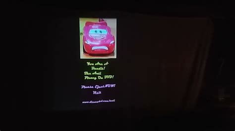 Disney Pixar Cars 2006 DVD Anti Piracy Screen YouTube