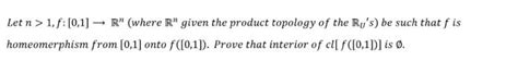 Solved Let N 1 F [0 1]→rn Where Rn Given The Product