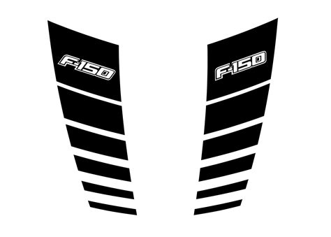 Ford F Pcs Hood Stripes Hood Decal Vinyl Graphics Sticker Logo High