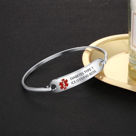 Personalized Emergency Id Bracelets Life Alert Bracelet