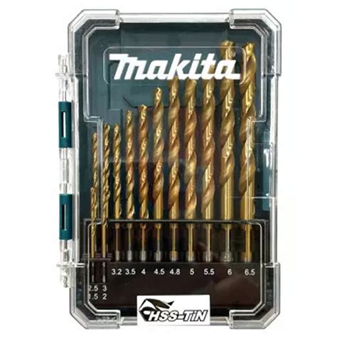 Makita Hss Tin Drill Bit Set 13 Piece Makita Hss Drill Bits Uk