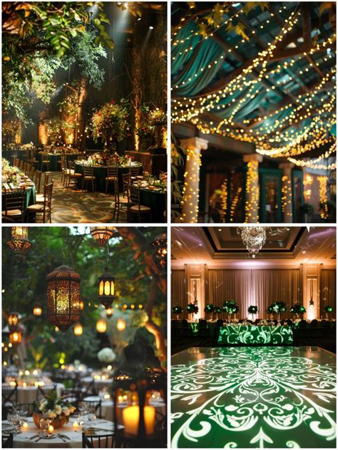 Lush Emerald Green and Gold Wedding Theme Ideas