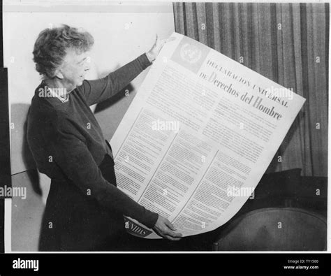 Eleanor Roosevelt And United Nations Universal Declaration Of Human