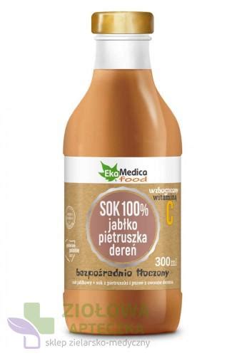 Sok 100 jabłko pietruszka dereń 300ml EKAMEDICA KOD 5907222283295