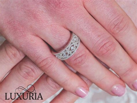 Diamond simulant engagement rings of exceptional quality