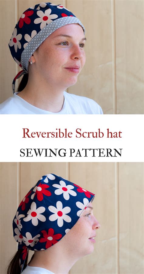 Scrub Hat Sewing Pattern Pdf Reversible Scrub Cap Surgical Hat Etsy