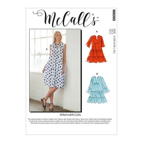 Easy Sewing Pattern For Womens Dress Tiered Dress Pattern Summer