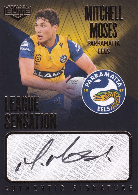 Nrl Elite League Sensation Signature Team Lst Mitchell Moses