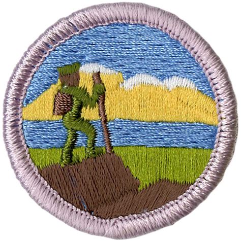 Hiking Merit Badge Emblem Boy Scouts Of America