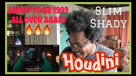 Slim Shady In Eminem Houdini Reaction Youtube