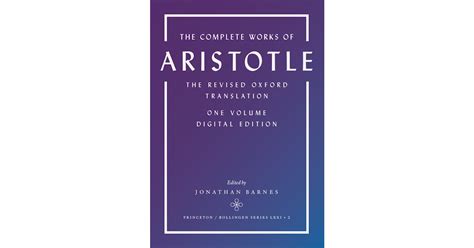 The Complete Works of Aristotle | Princeton University Press