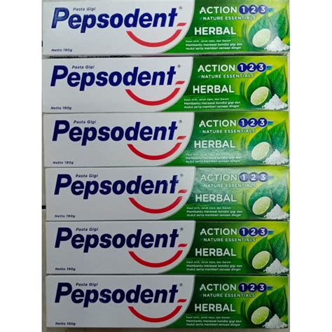 Jual PEPSODENT PASTA GIGI HERBAL 190G Shopee Indonesia