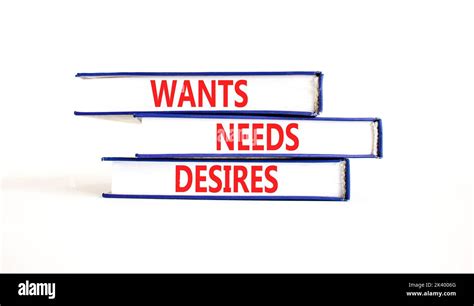 Wants Needs And Desires Symbol Concept Words Wants Needs Desires On