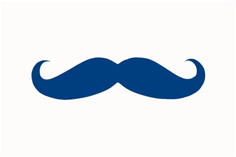 Blue Mustache Clip Art At Clker Vector Clip Art Online Royalty