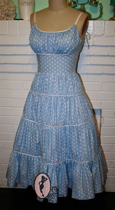 Marilyn Monroe Blue Polka Dots Dress Marilyn Monroe Fashion Blue