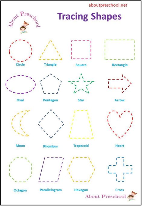 Shape Tracing Worksheets To Download Shape Tracing 539 Shape Tracing