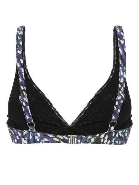 ISABEL MARANT Petra Bikini Top Blue FARFETCH AO
