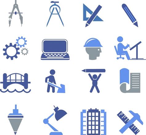 Engineering Icons Vectors Images Graphic Art Designs In Editable Ai