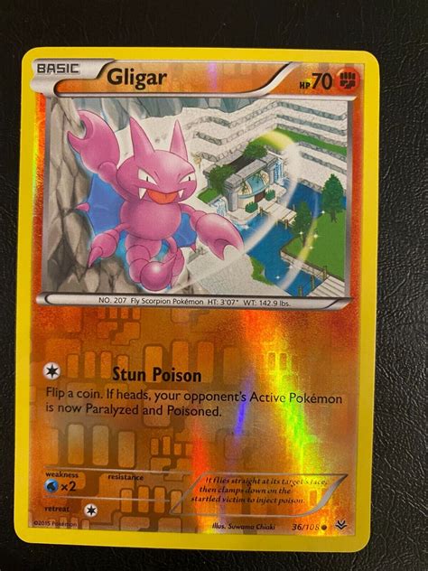 Pokemon Gligar Card