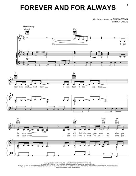 Shania Twain Forever And For Always Sheet Music For Flute Solo Download Pdf 181015