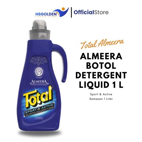 Jual Total Detergen Almeera Liquid Botol Kemasan Liter Shopee Indonesia