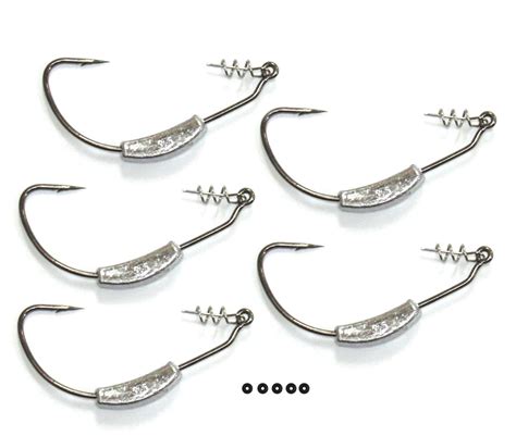 Harmony Fishing Razor Series Weighted Swimbait Hooks Pack Walmart