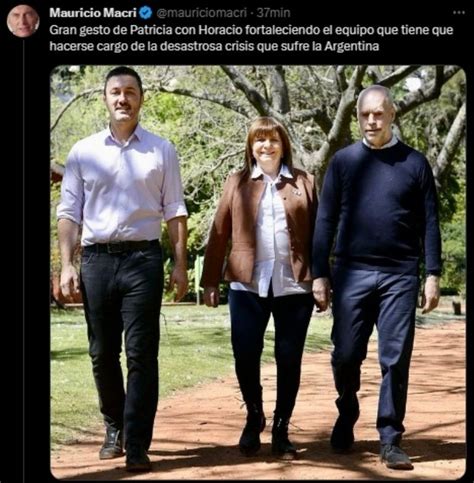 El Mensaje Con El Que Mauricio Macri Celebró El Acuerdo Entre Bullrich