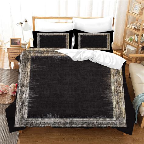 Black Duvet Cover King Zipper Closure Pillowcase Super Soft Etsy